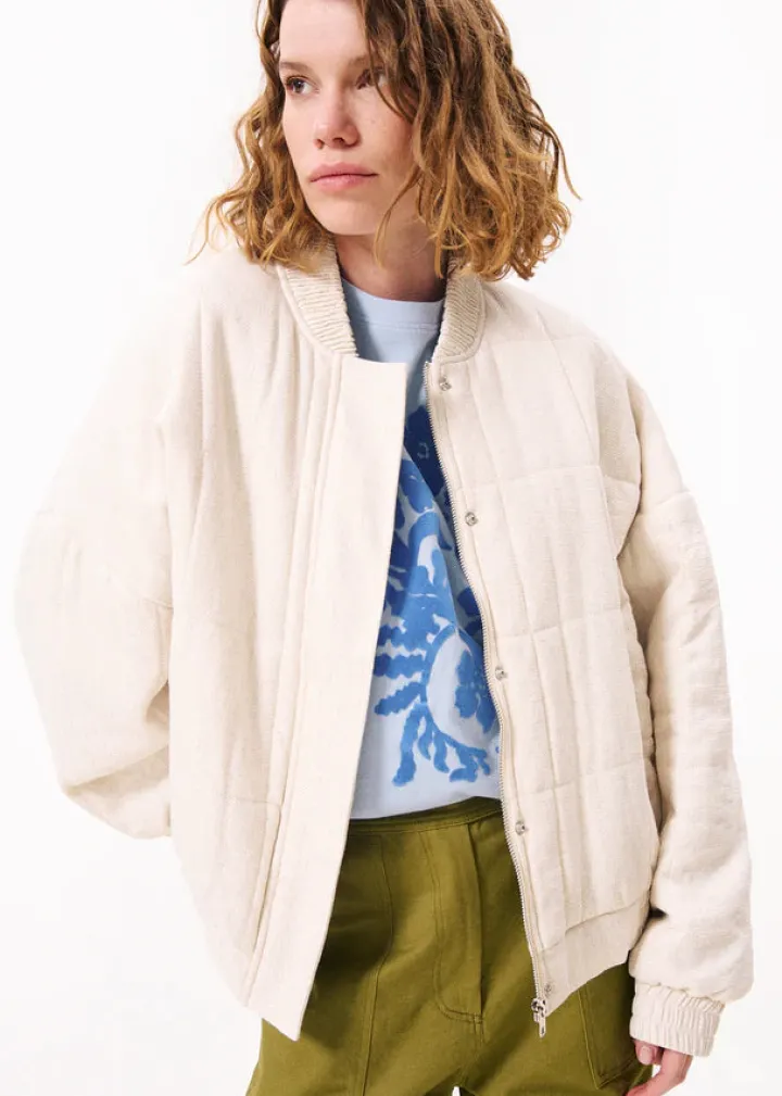 cilem_bomber_jacket_cream_2.webp Frnch Jackets<Cilem Bomber Jacket (Cream)