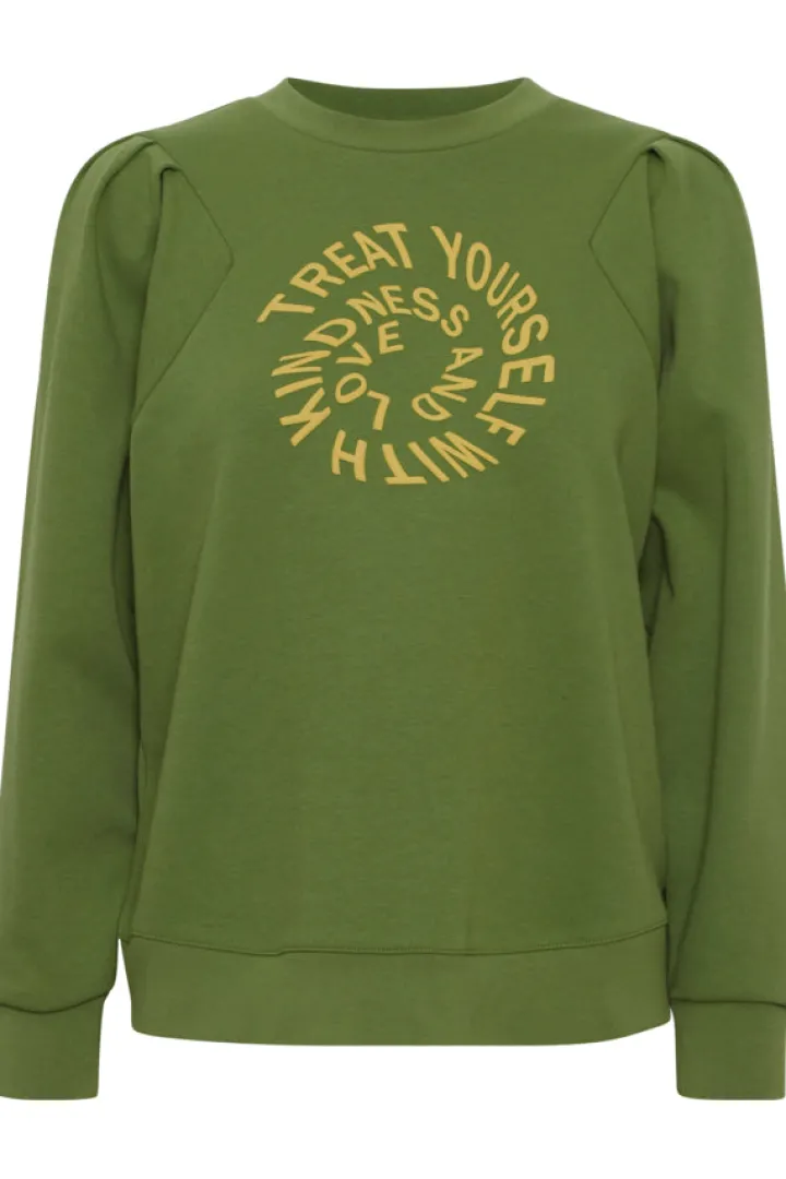 cinti_sweat_top_willow_bo_1.webp Ichi Jumpers & Cardigans<CINTI SWEAT TOP (WILLOW BOUGH)