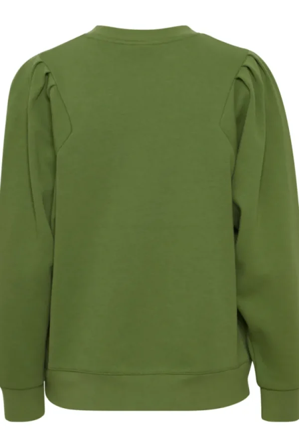 Ichi Jumpers & Cardigans<CINTI SWEAT TOP (WILLOW BOUGH)