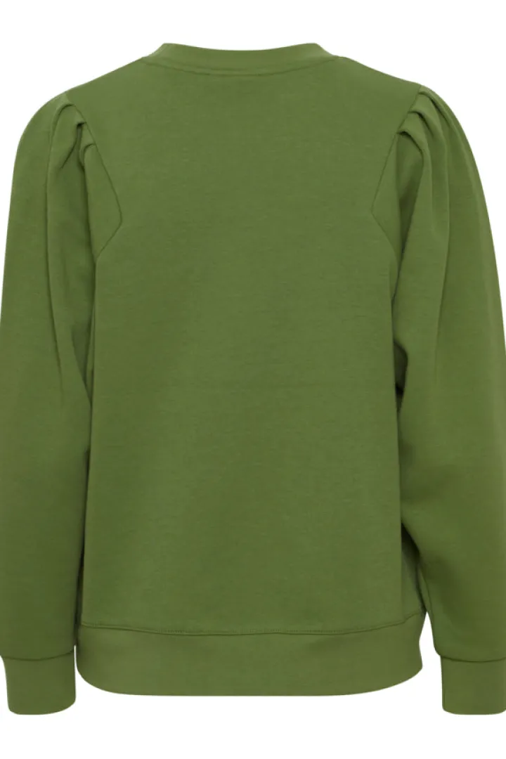 cinti_sweat_top_willow_bo_3.webp Ichi Jumpers & Cardigans<CINTI SWEAT TOP (WILLOW BOUGH)