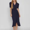 Vila Occasionwear<CLARA MIDI DRESS (NAVY)