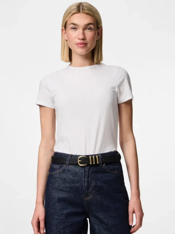Pieces Belts<Clea Jeans Belt (Black)