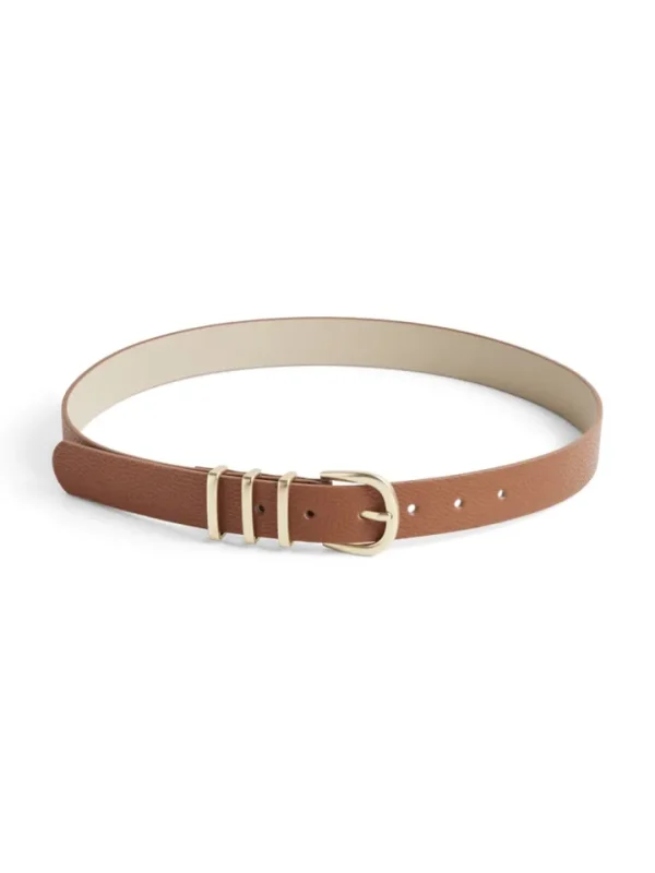Pieces Belts<Clea Jeans Belt (Cognac)