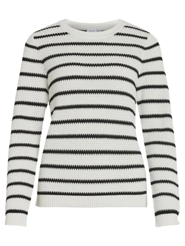 Vila Jumpers & Cardigans<Dalo Stripe Jumper (White/Black)