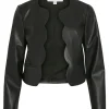 Vila Jackets<Dede Faux Leather Scalloped Jacket