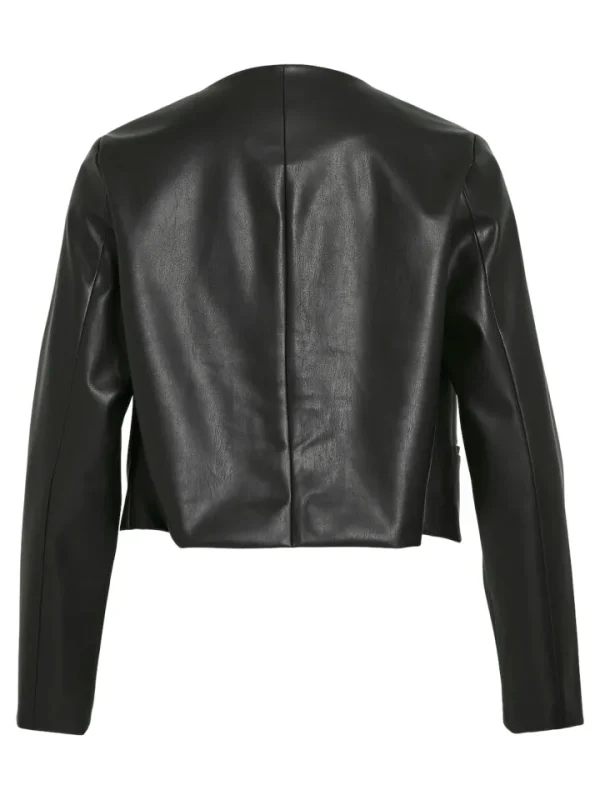 Vila Jackets<Dede Faux Leather Scalloped Jacket