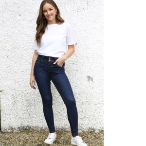 Rant & Rave Jeans<DERRY SKINNY JEAN SHORT (DARK INDIGO)