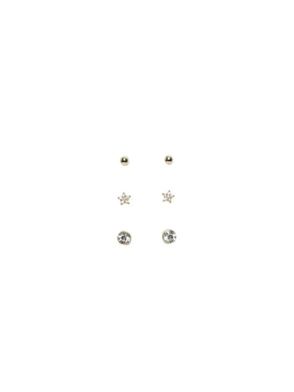Pieces Jewellery<DESNI EAR STUDS 3 PACK