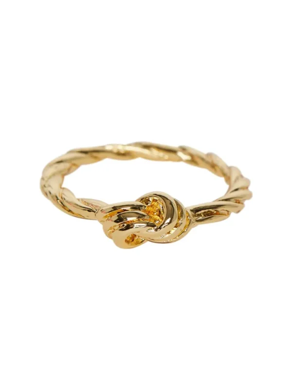 Pieces Jewellery<DONNA TWISTED KNOT RING (GOLD)