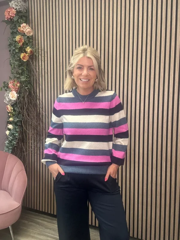 Ichi Jumpers & Cardigans<Eden Jumper ( Stripe)
