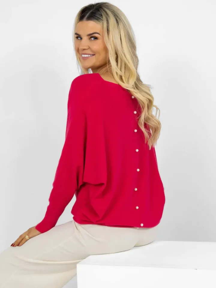 elba_jumper_raspberry_0.webp Kate & Pippa Jumpers & Cardigans<ELBA JUMPER (RASPBERRY)
