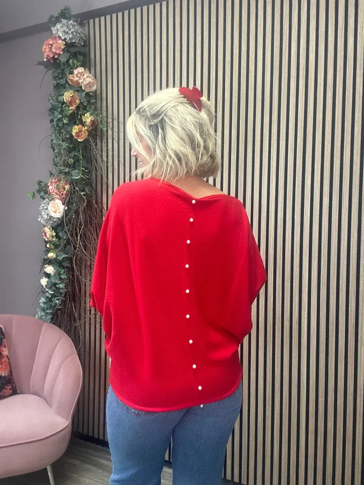 elba_jumper_red_2.webp Kate & Pippa Jumpers & Cardigans<Elba Jumper
