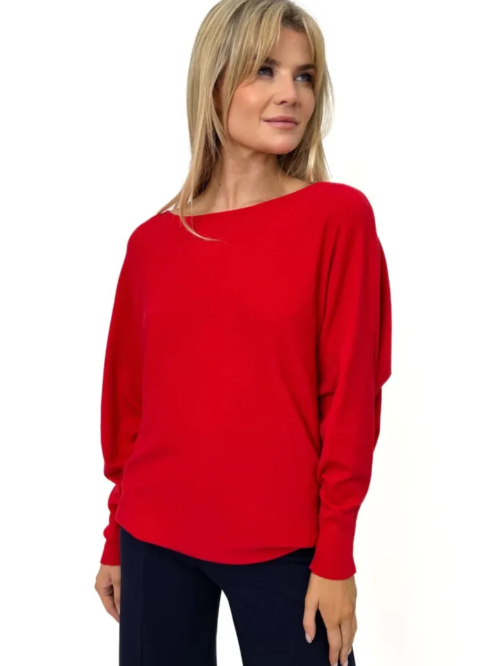 elba_jumper_red_3.webp Kate & Pippa Jumpers & Cardigans<Elba Jumper