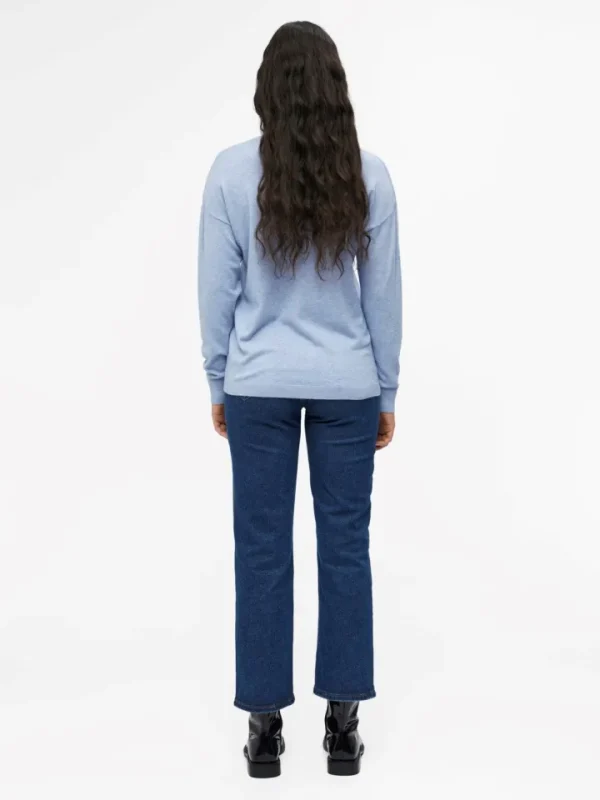 Object Jumpers & Cardigans<Eleana V-Neck Jumper (Serenity MELANGE)