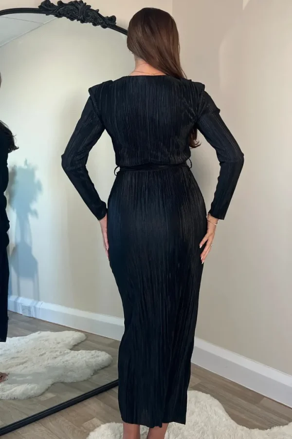 Girl in Mind Occasionwear | Dresses<Elena Long Sleeve Ruched Seamed Midi Dress