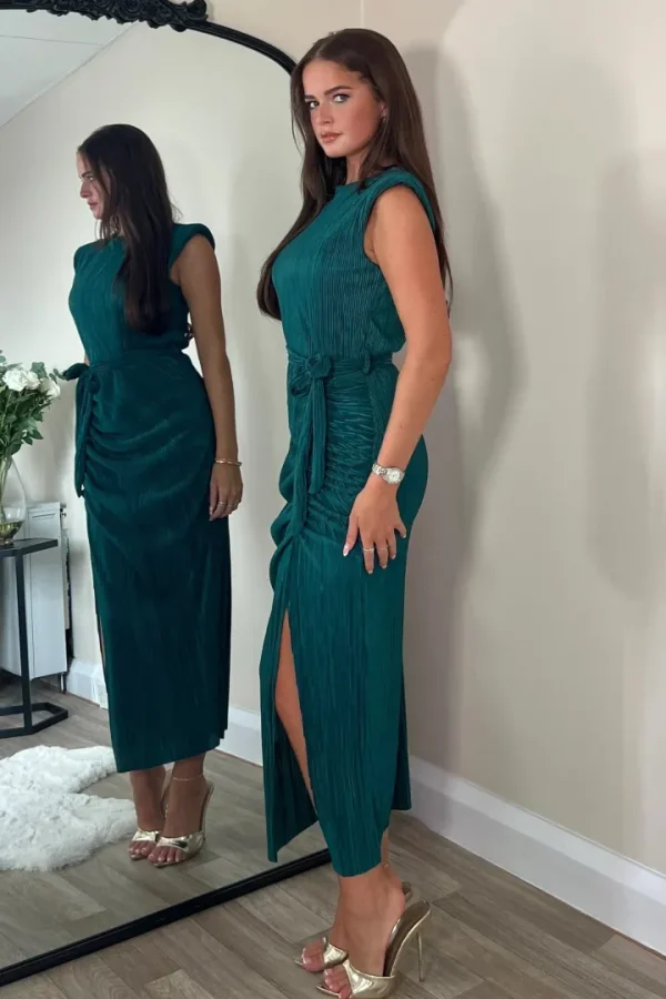 Girl in Mind Occasionwear | Dresses<Elena Ruched Seamed Midi Dress