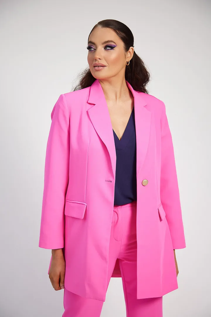 ellen_blazer_pink_2.webp Oh Molly Occasionwear<Ellen Blazer (Pink)
