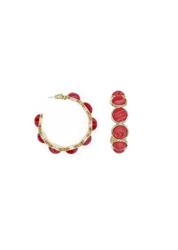 Frnch Jewellery<ELLINA EARRINGS (CORAL)