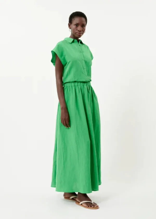 Frnch Co-Ords<Elvan Sleeveless Shirt Top (Emerald Green)