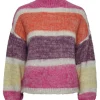Pieces Jumpers & Cardigans<Emilyn High Neck Knit (Rose Violet Tago-Chsm-Elfin Yellow)