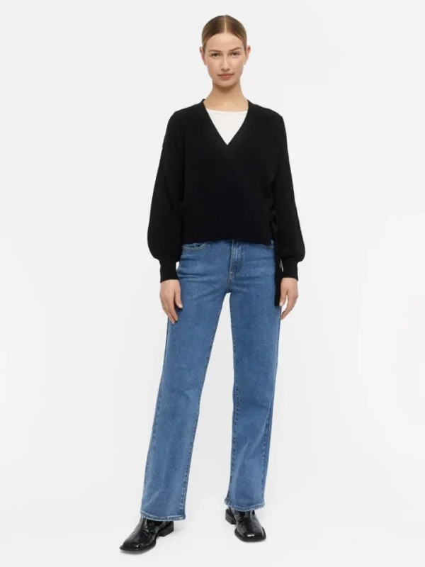 Object Jumpers & Cardigans<Ena Wrap Cardigan (Black)