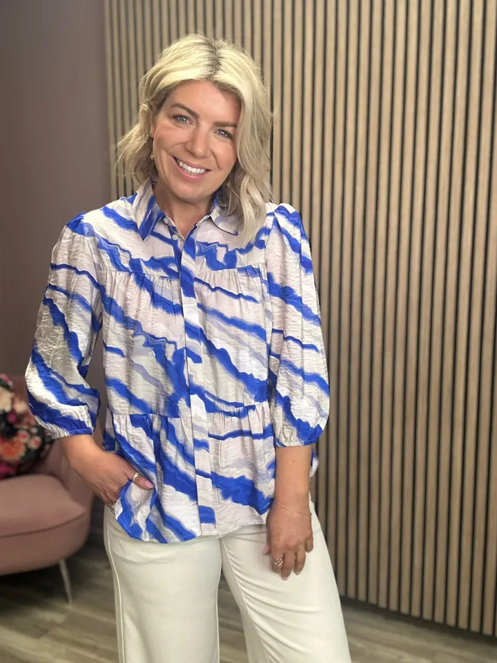 esa__sleeve_shirt_grey_vi_1.webp Vila Shirts & Blouses<ESA 3/4 SLEEVE SHIRT (GREY VIOLET)