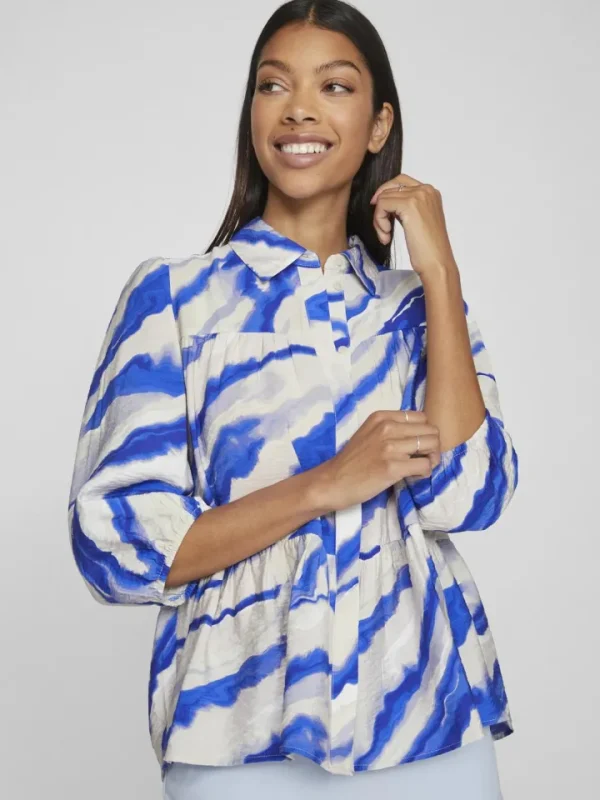 Vila Shirts & Blouses<ESA 3/4 SLEEVE SHIRT (GREY VIOLET)