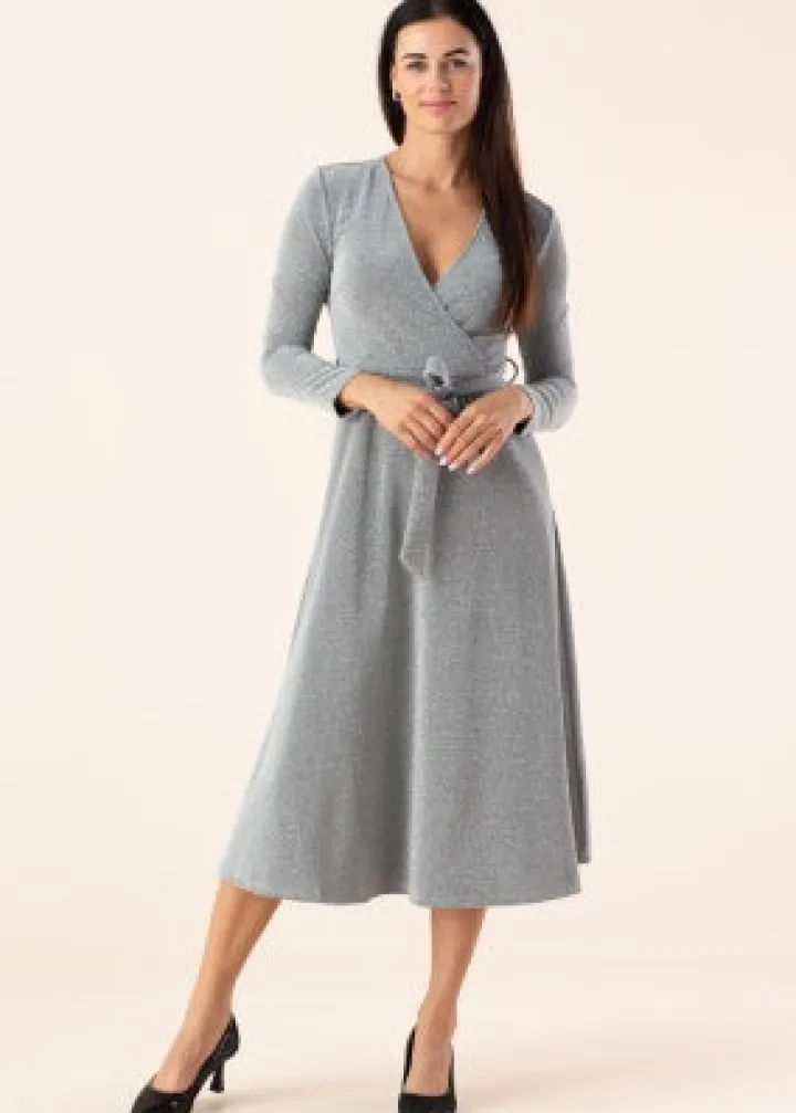 eva_ls_wrap_detail_midi_d_0.webp Vila Occasionwear<EVA L/S WRAP DETAIL MIDI DRESS (SILVER)