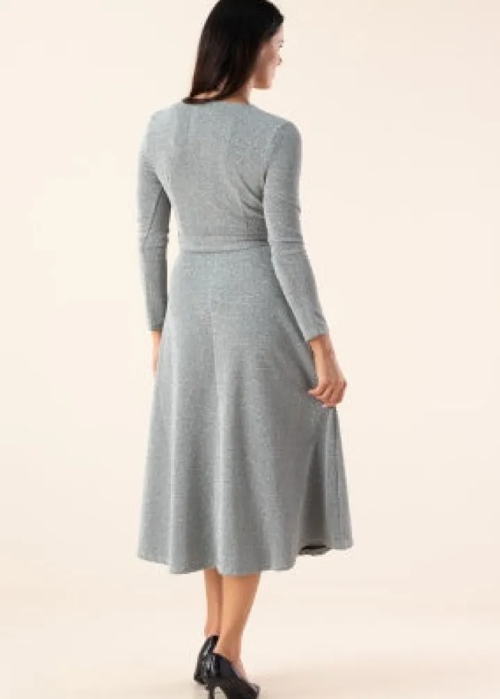 eva_ls_wrap_detail_midi_d_1.webp Vila Occasionwear<EVA L/S WRAP DETAIL MIDI DRESS (SILVER)