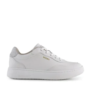 Woden Trainers<EVELYN LEATHER SNEAKERS (BLANC DE BLANC)