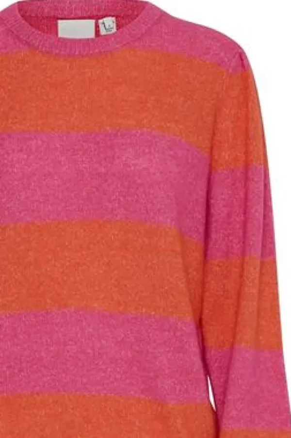 Ichi Jumpers & Cardigans<Evelyn Stripe Jumper ( Yarrow)