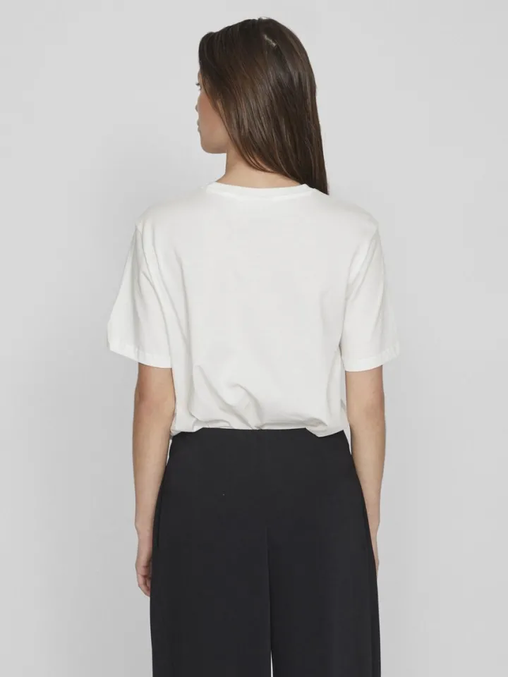 face_printed_cotton_tshir_4-1.webp Vila T-Shirts<FACE PRINTED COTTON T-SHIRT (WHITE)