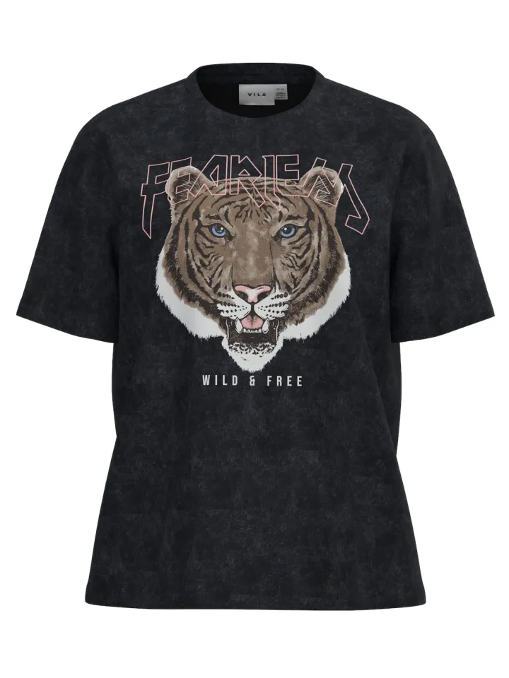 fearless_tshirt_black_0.webp Vila T-Shirts<FEARLESS T-SHIRT (BLACK)