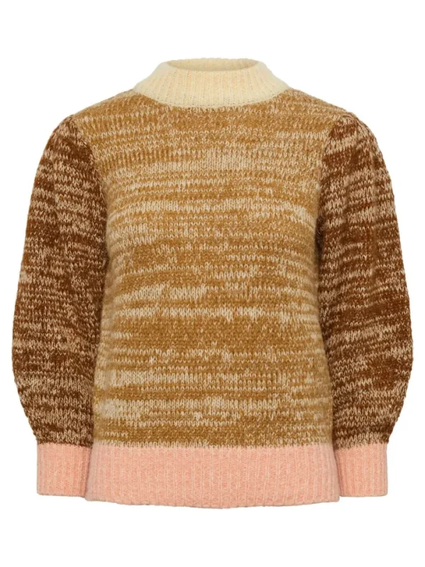 Pieces Jumpers & Cardigans<Felisia High Neck Jumper (Dijon)