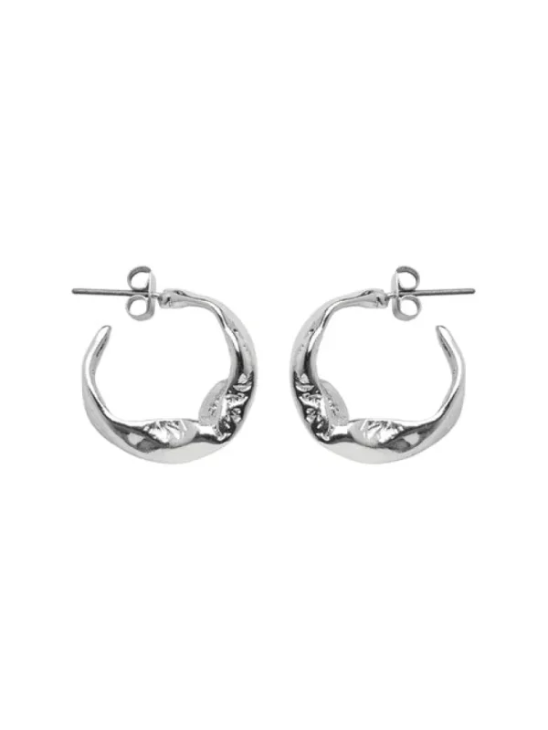 Pieces Jewellery<GIA HOOP EARRINGS (SILVER)