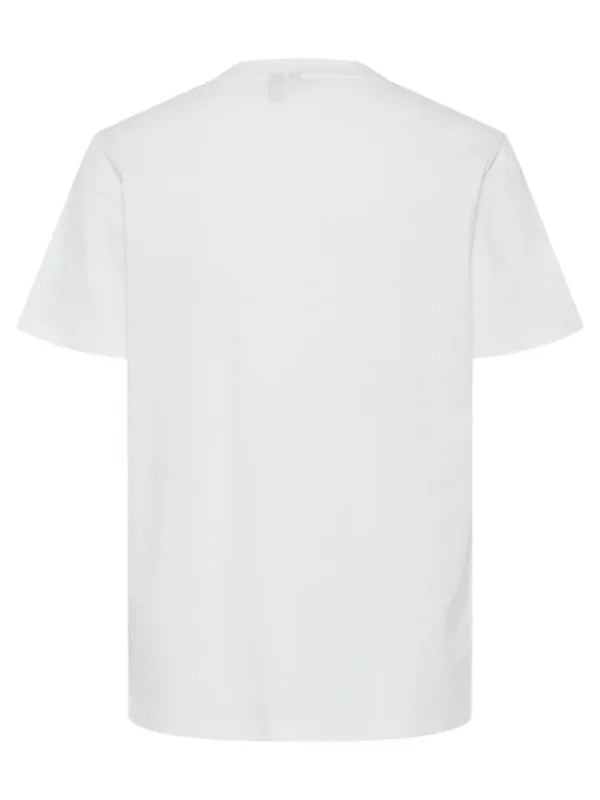 Pieces T-Shirts<Good Things T-Shirt (White/Begonia Pink)