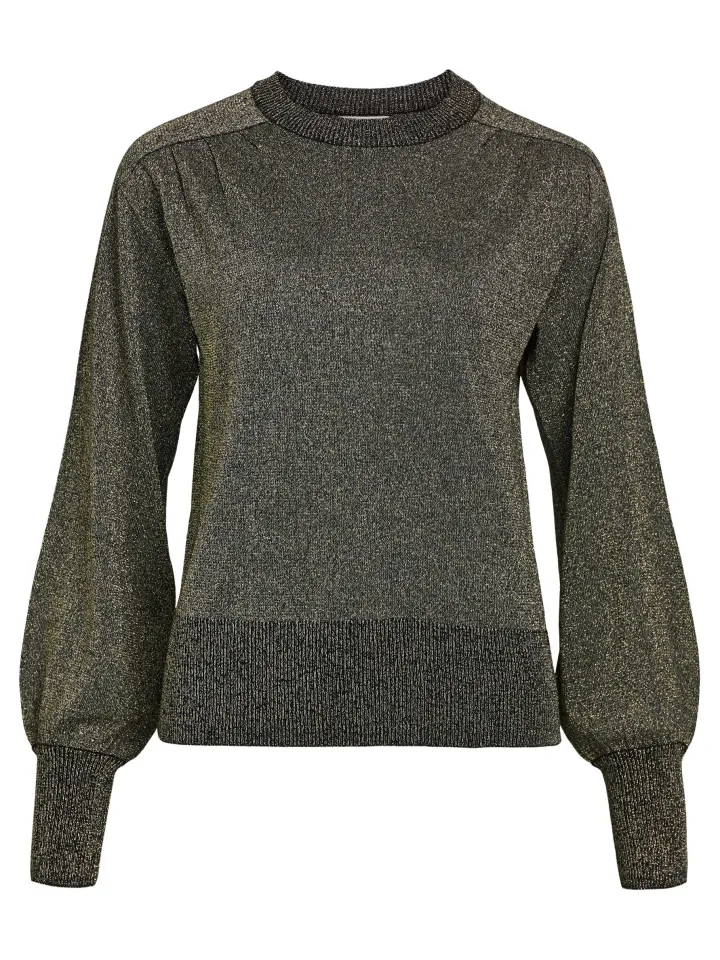 grace_glitter_jumper_blac_1.webp Object Jumpers & Cardigans<GRACE GLITTER JUMPER (BLACK/GOLD)