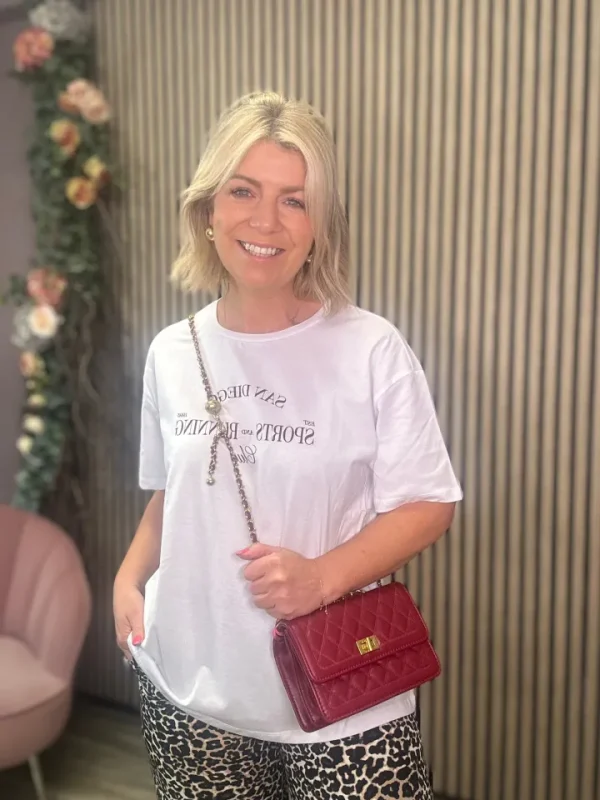 Pieces T-Shirts<Grace T-Shirt (Bright White)