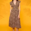 Minueto Dresses<Grizzly Midi Dress (Animal Print)