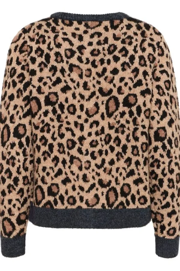 Ichi Jumpers & Cardigans<Hailey Cardigan (Leopard)