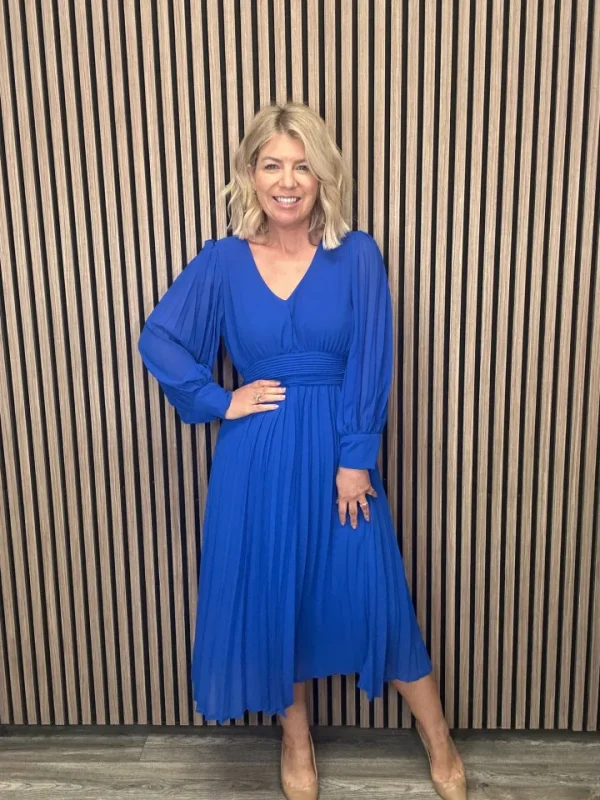 Kate & Pippa Occasionwear | Dresses<Hannah Midi Dress (Royal Blue)