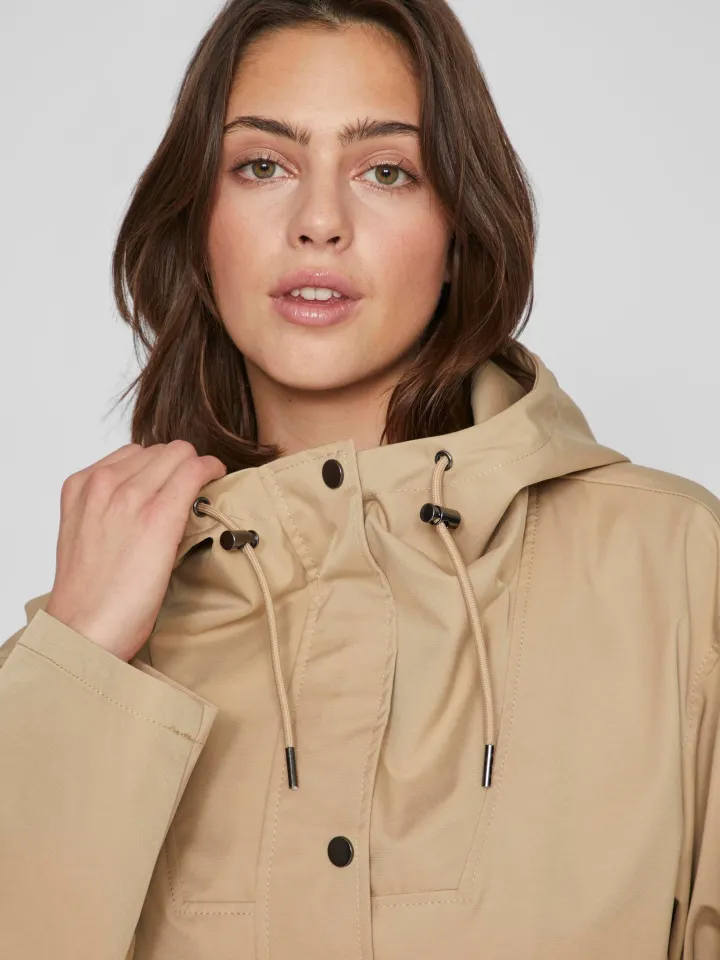 haran_ls_parka_jacket_cor_2.webp Vila Jackets<HARAN L/S PARKA JACKET (CORNSTALK)