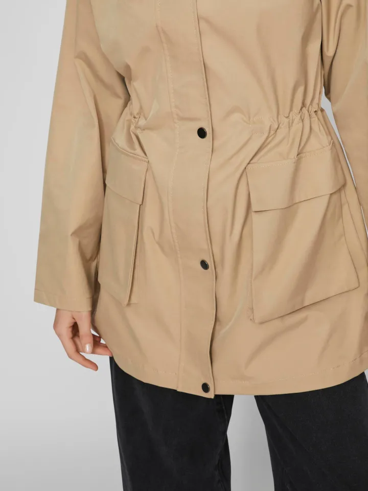 haran_ls_parka_jacket_cor_3.webp Vila Jackets<HARAN L/S PARKA JACKET (CORNSTALK)