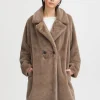 Ichi Coats<HAYA FAUX FUR COAT (SHITAKE)