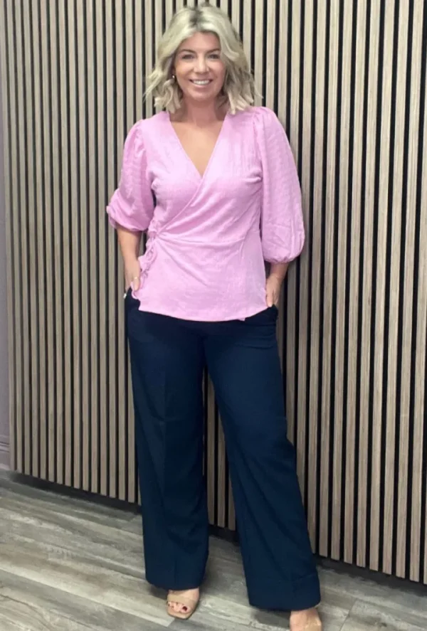Ichi Pants<HILDY WIDE LEG TROUSERS (TOTAL ECLIPSE)