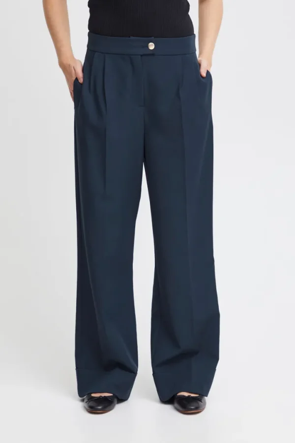 Ichi Pants<HILDY WIDE LEG TROUSERS (TOTAL ECLIPSE)