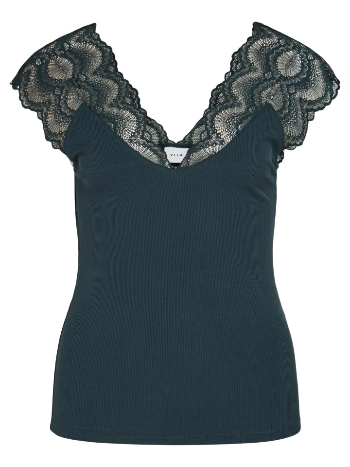 icka_vneck_lace_top_black_1.webp Vila Camis & Vests<ICKA V-NECK LACE TOP (BLACK)