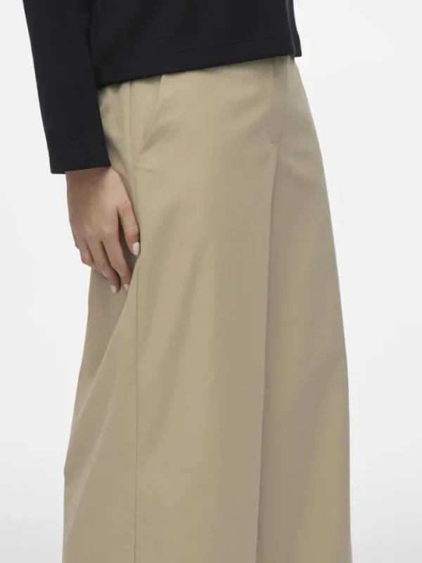 Vila Pants<Ida 7/8 Fold Up Pants (Feather Gray)