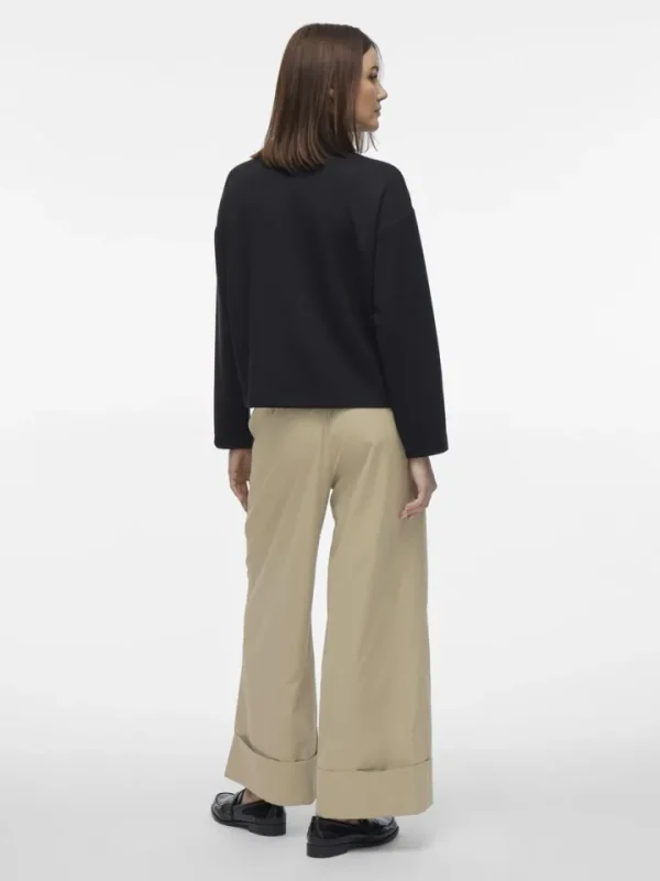 Vila Pants<Ida 7/8 Fold Up Pants (Feather Gray)