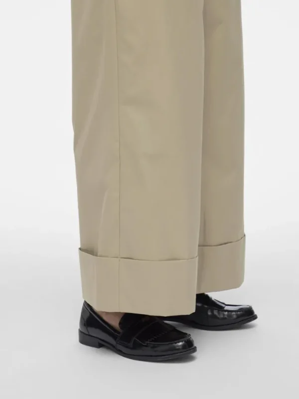 Vila Pants<Ida 7/8 Fold Up Pants (Feather Gray)